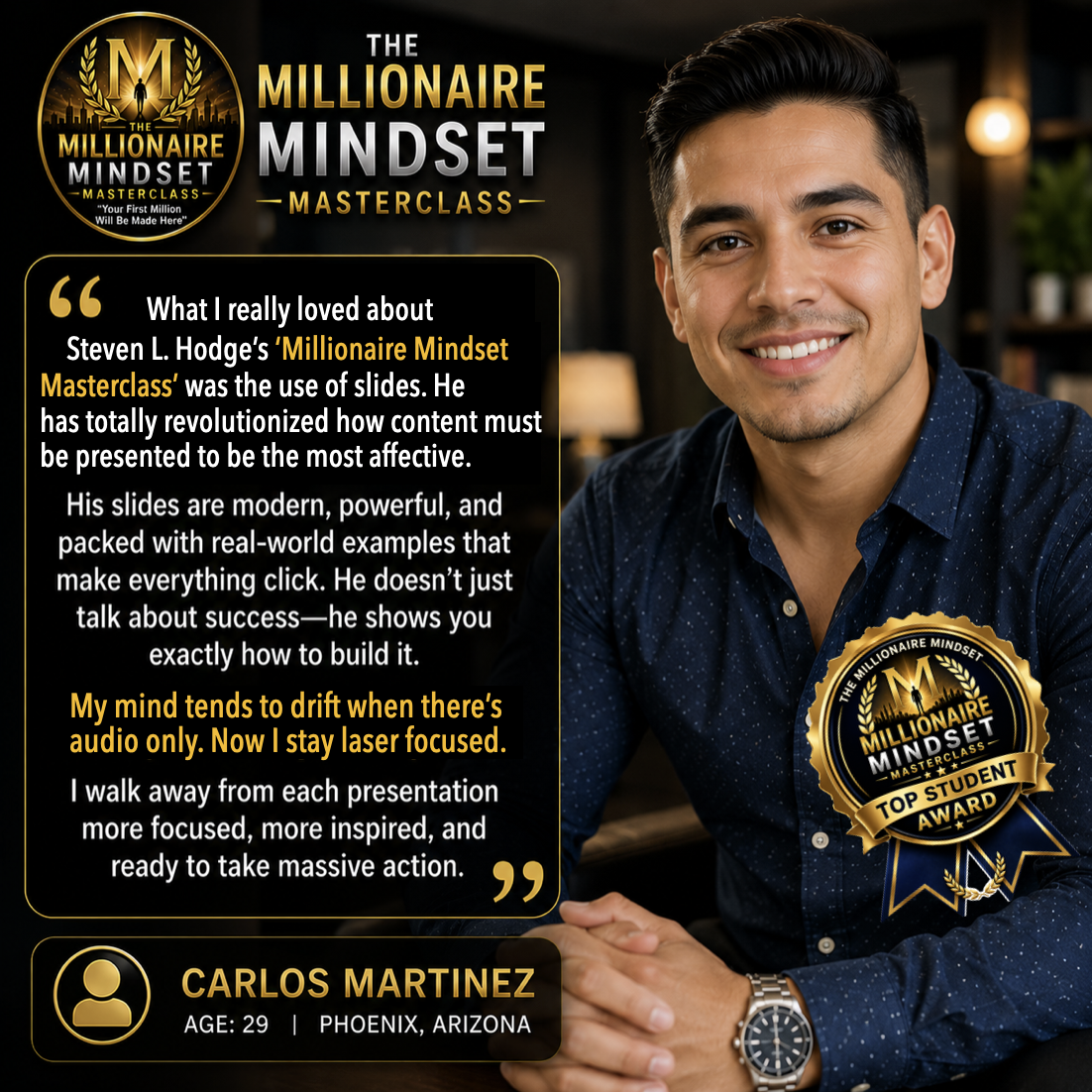 MILLIONAIRE MINDSET MASTERCLASS MILLIONAIRE MINDSET MASTERCLASS